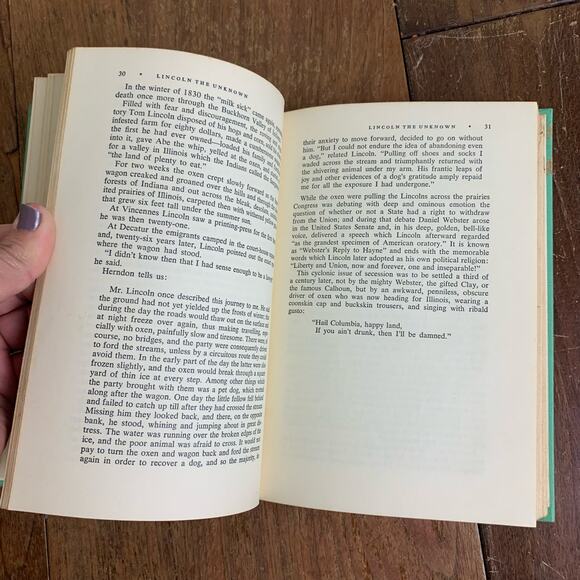 1968 Lincoln the Unknown Dale Carnegie Perseverance Award hardback book - Picture 5 of 15